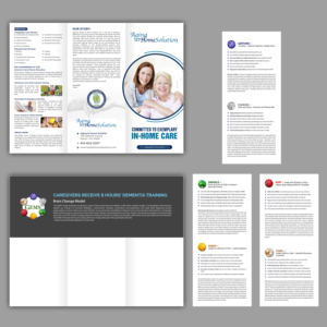 Brochure Aging at Home Solution | Broschüren-Design von GraphicsGuru