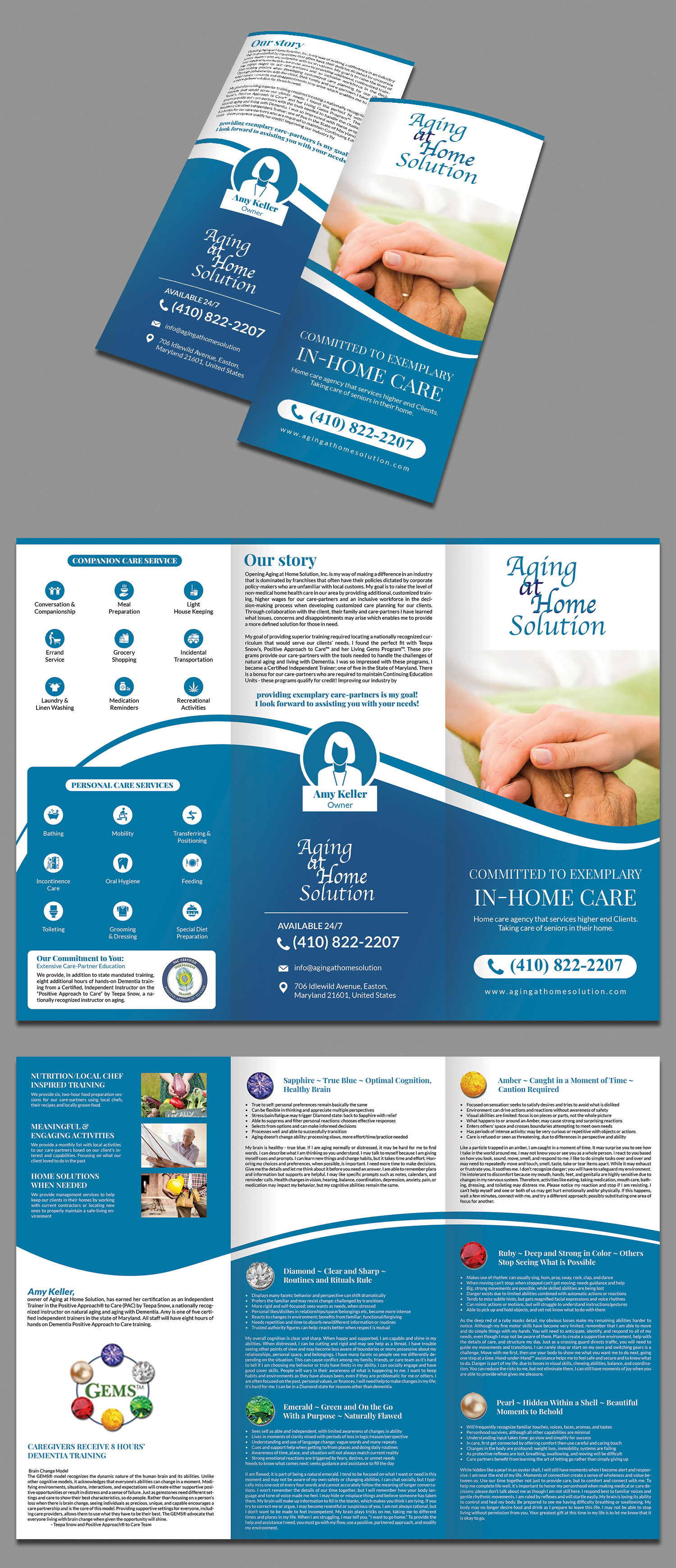 Design de Brochure par BLUE WINGS pour Aging at Home Solution | Design #22008825