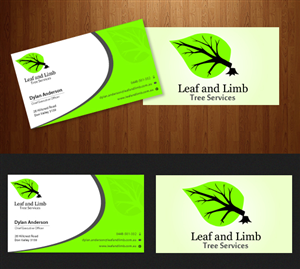 Leaf and Limb Tree Services Business Card Design | Design de Carte de Visite par uniquedesign10