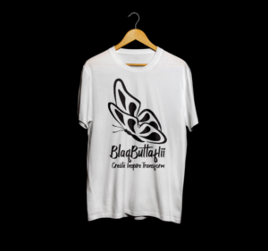 Blaqbuttaflii Logo Sublimation T-shirt design | Diseño de Camiseta por HELLOCRUNK