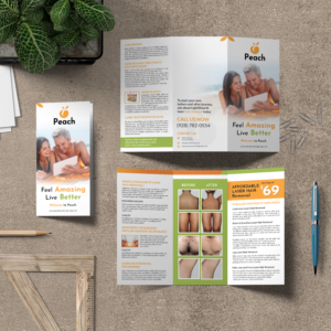 Flyer Design by debdesign for Peach Skin & Laser | Design: #21979518