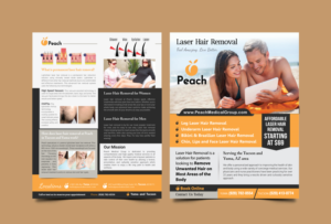 Laser Hair Removal Brochure for Men and Women | Flyer Design by meet007
