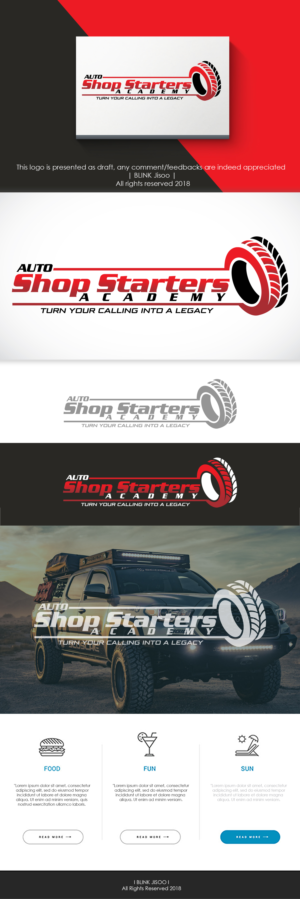 Auto Shop Starters Academy  | Logo Design by Riv.