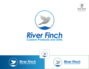 River Finch - Custom Products and Gifts | Diseño de Logo por Aldan Design