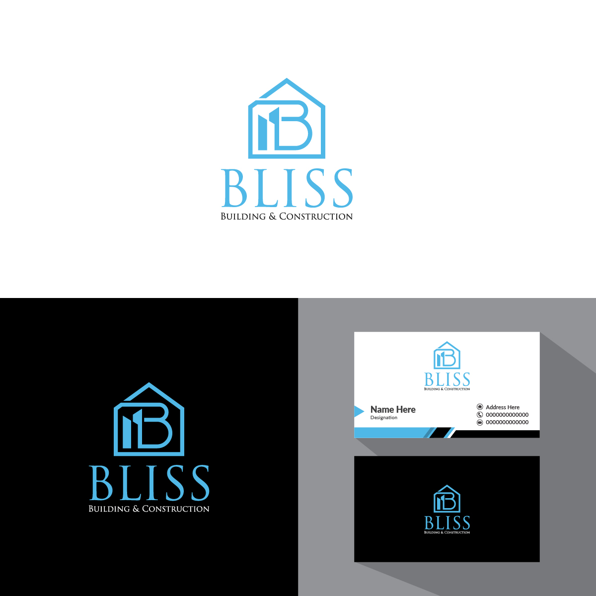 Logo-Design von Deziners Zone für Bliss Building & Construction  | Design #21979983