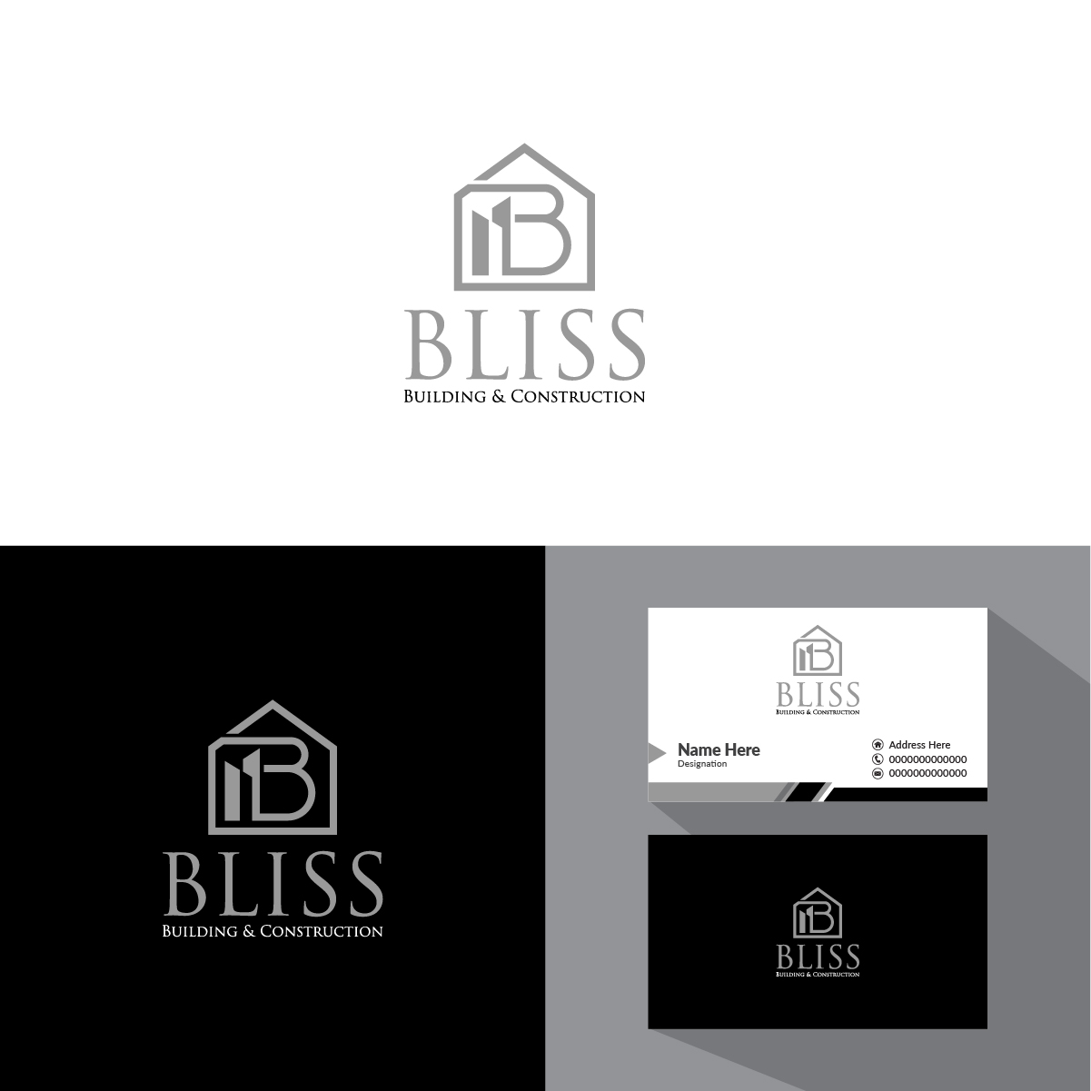 Logo Design by Deziners Zone for Bliss Building & Construction  | Design #21990783