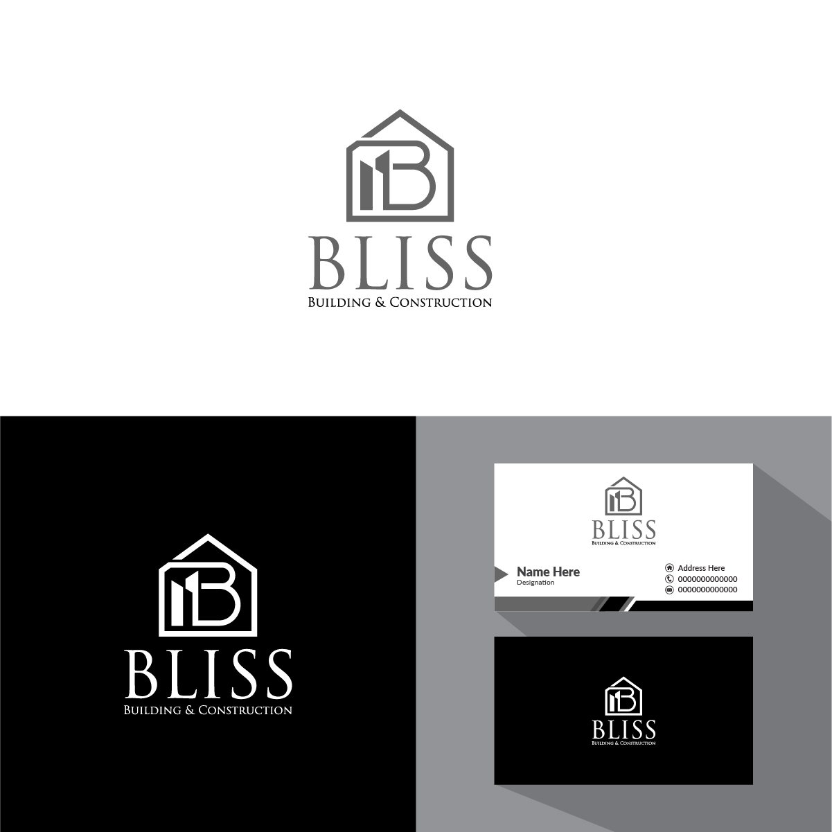 Logo Design by Deziners Zone for Bliss Building & Construction  | Design #21993195