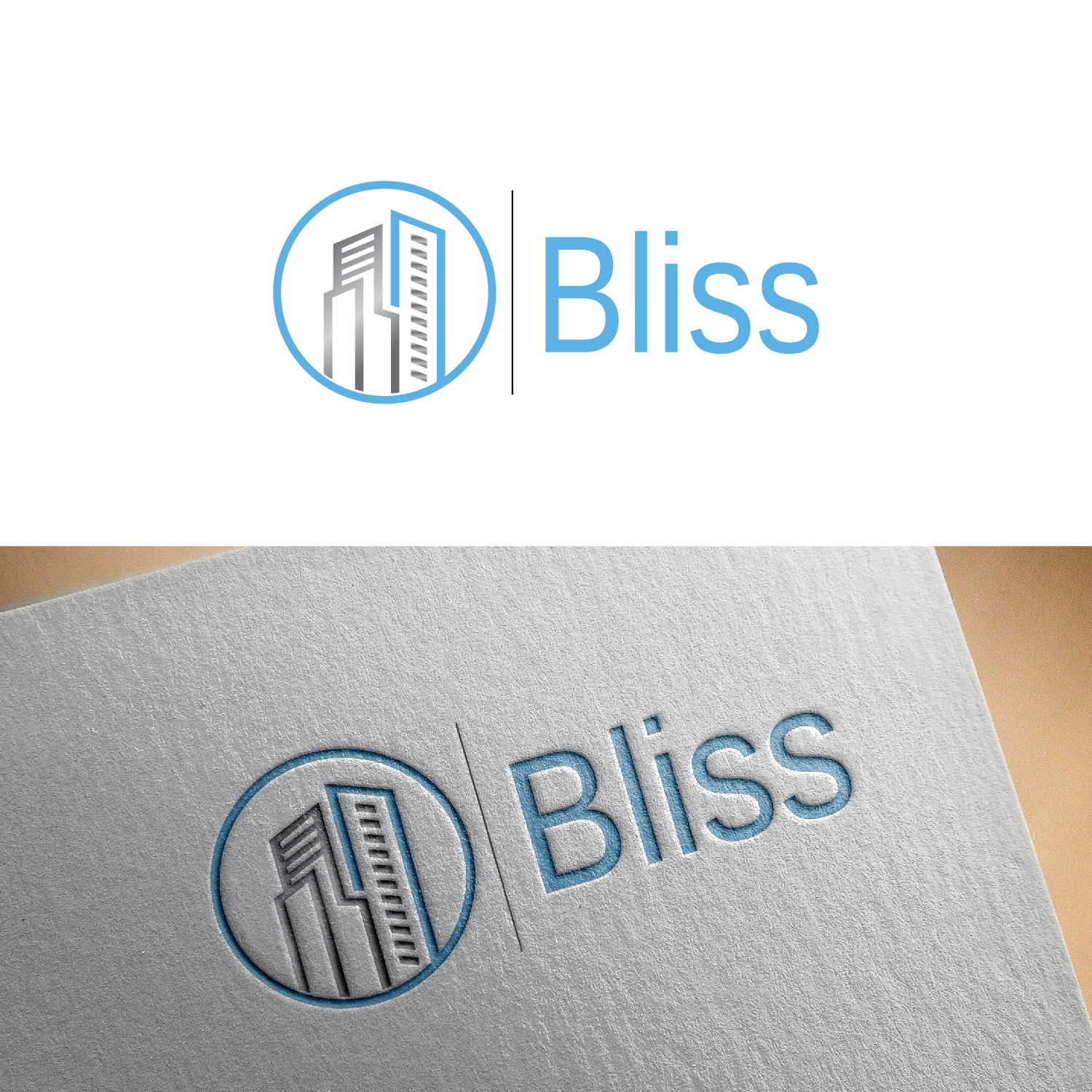 Logo Design by Maxo-Biz for Bliss Building & Construction  | Design #21979595