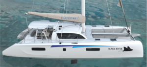 Black River Outremer Boat Graphic Design | Graphic Design by inspirodesign