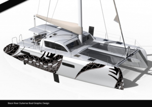 Black River Outremer Boat Graphic Design | Grafik-Design von disign