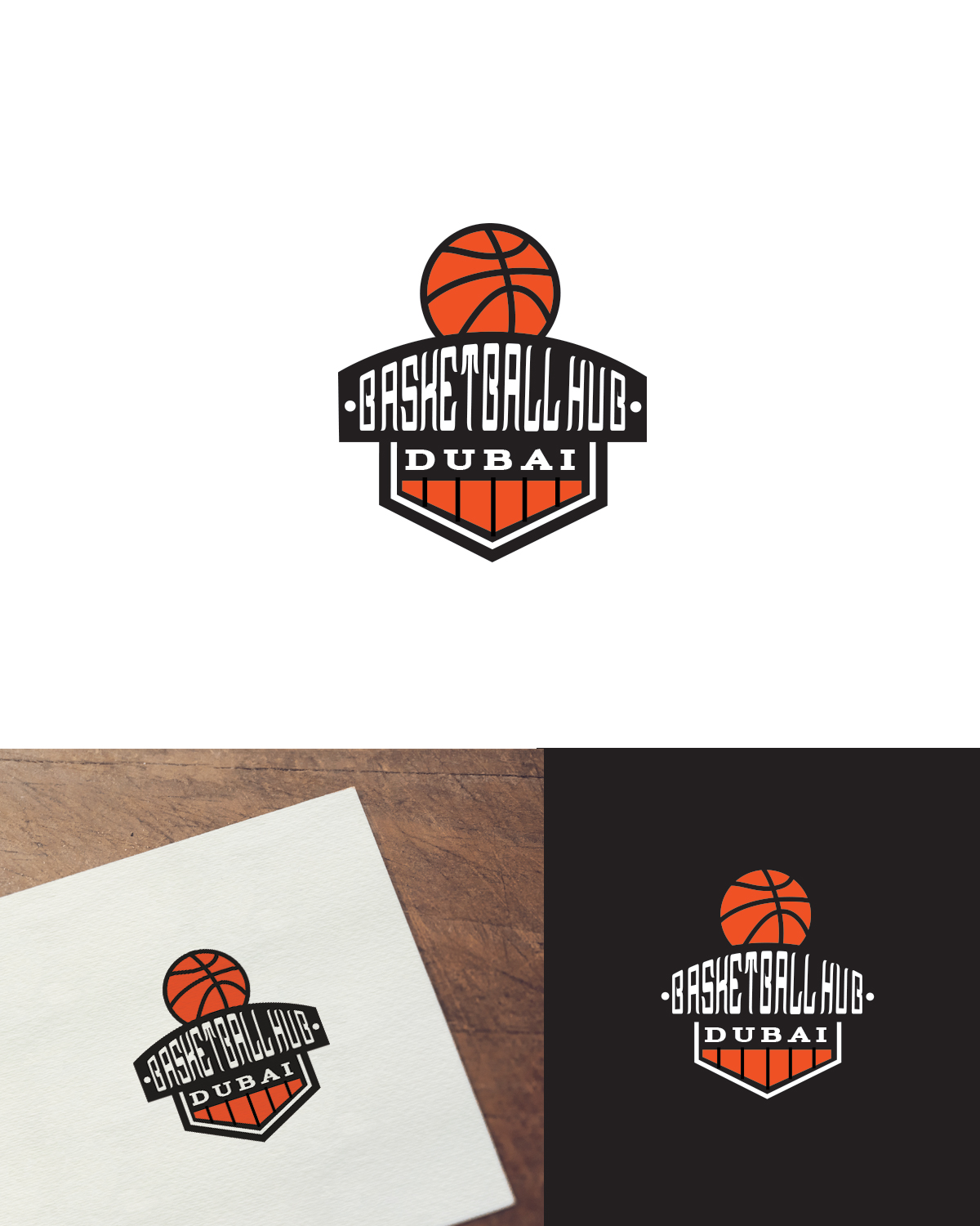 Logo Design by k.l.s.chatterjee 2 for Basketball Hub Dubai | Design #21991118