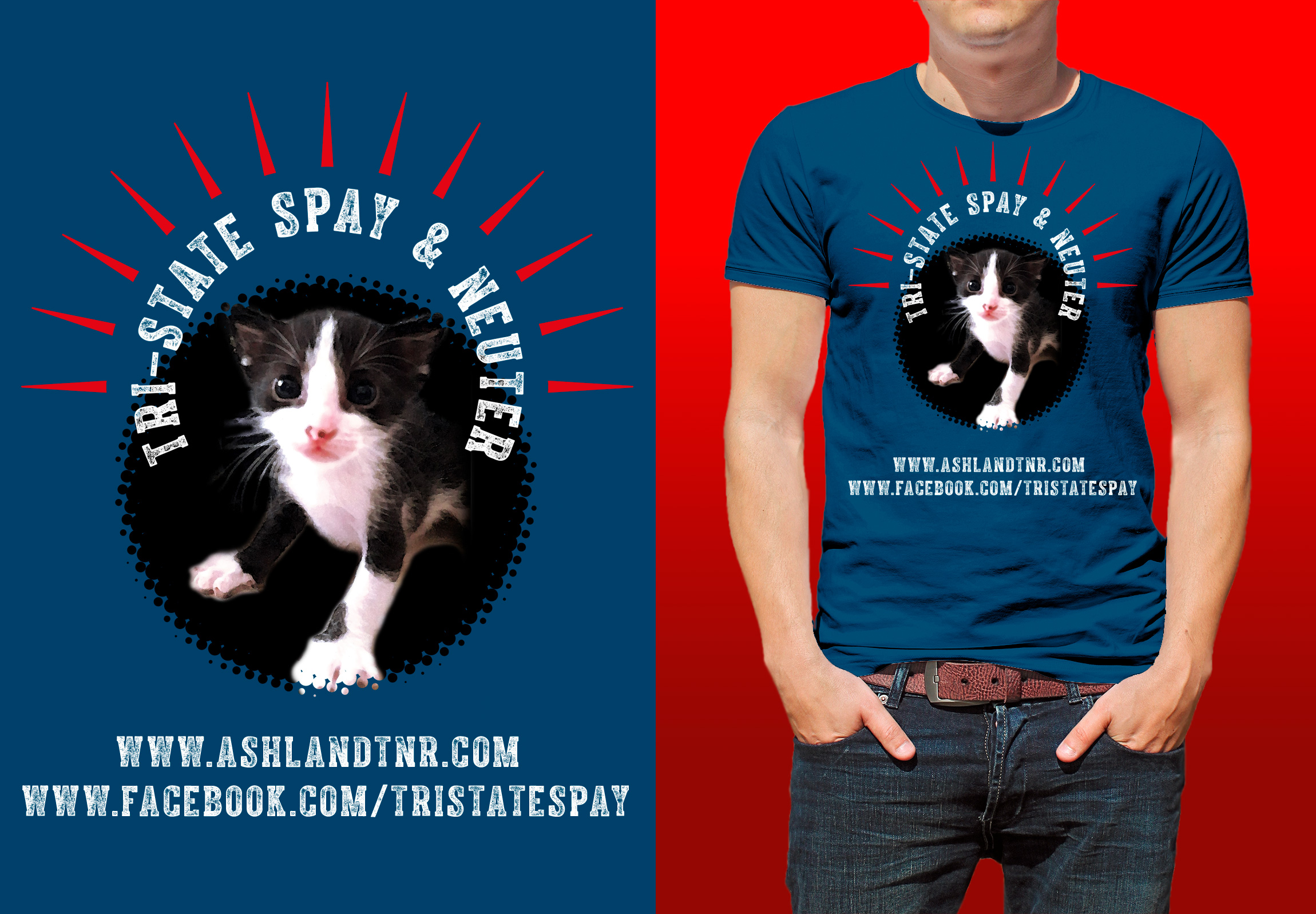 Design de T-shirt par Al Pech pour Tri-State Spay & Neuter | Design #22031332