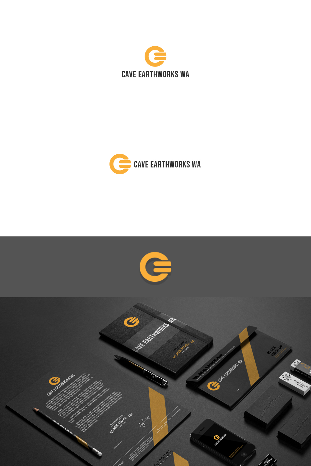 Logo Design by Prashant Besra for Cave Earthworks Wa | Design #21987136