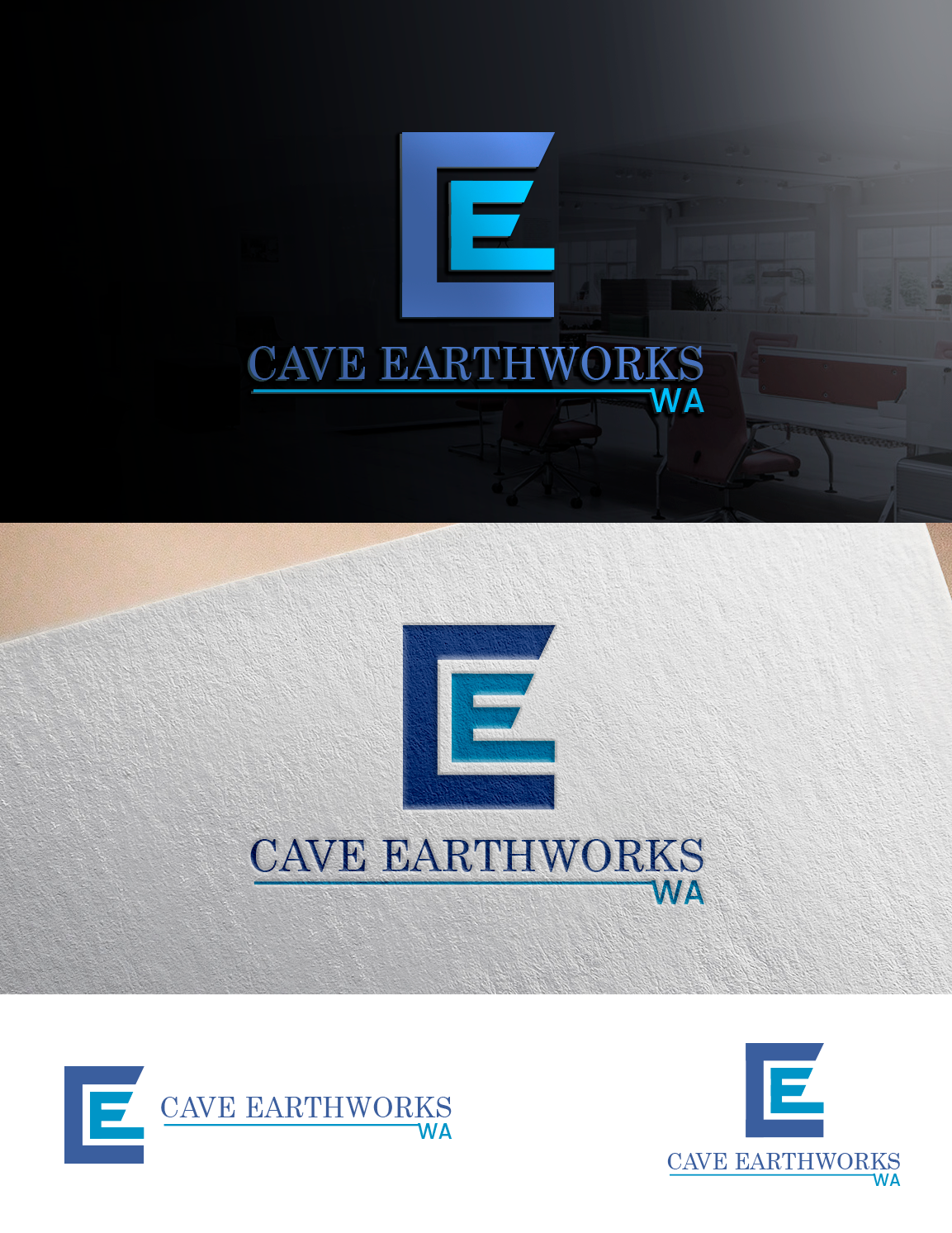 Logo Design by Taya Bright for Cave Earthworks Wa | Design #22033164