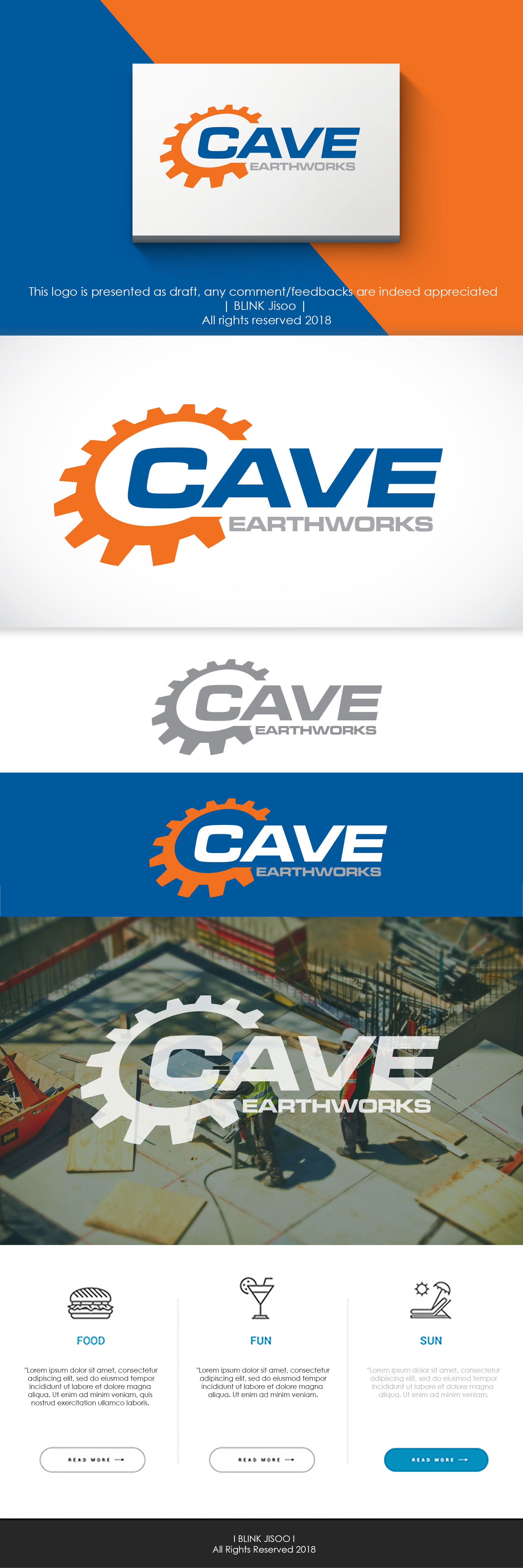 Logo Design by Riv. for Cave Earthworks Wa | Design #22022338