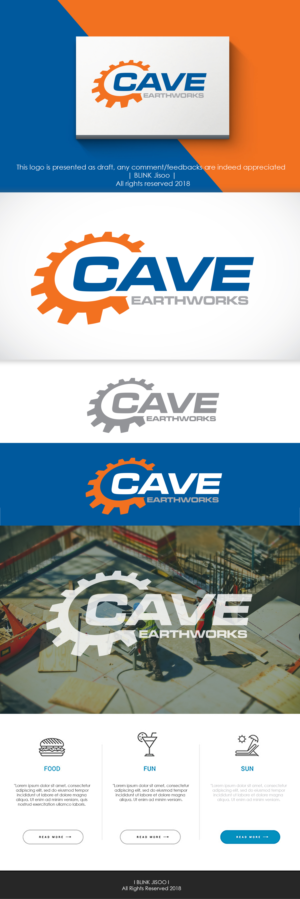 Cave Earthworks Wa | Logo Design by Riv.