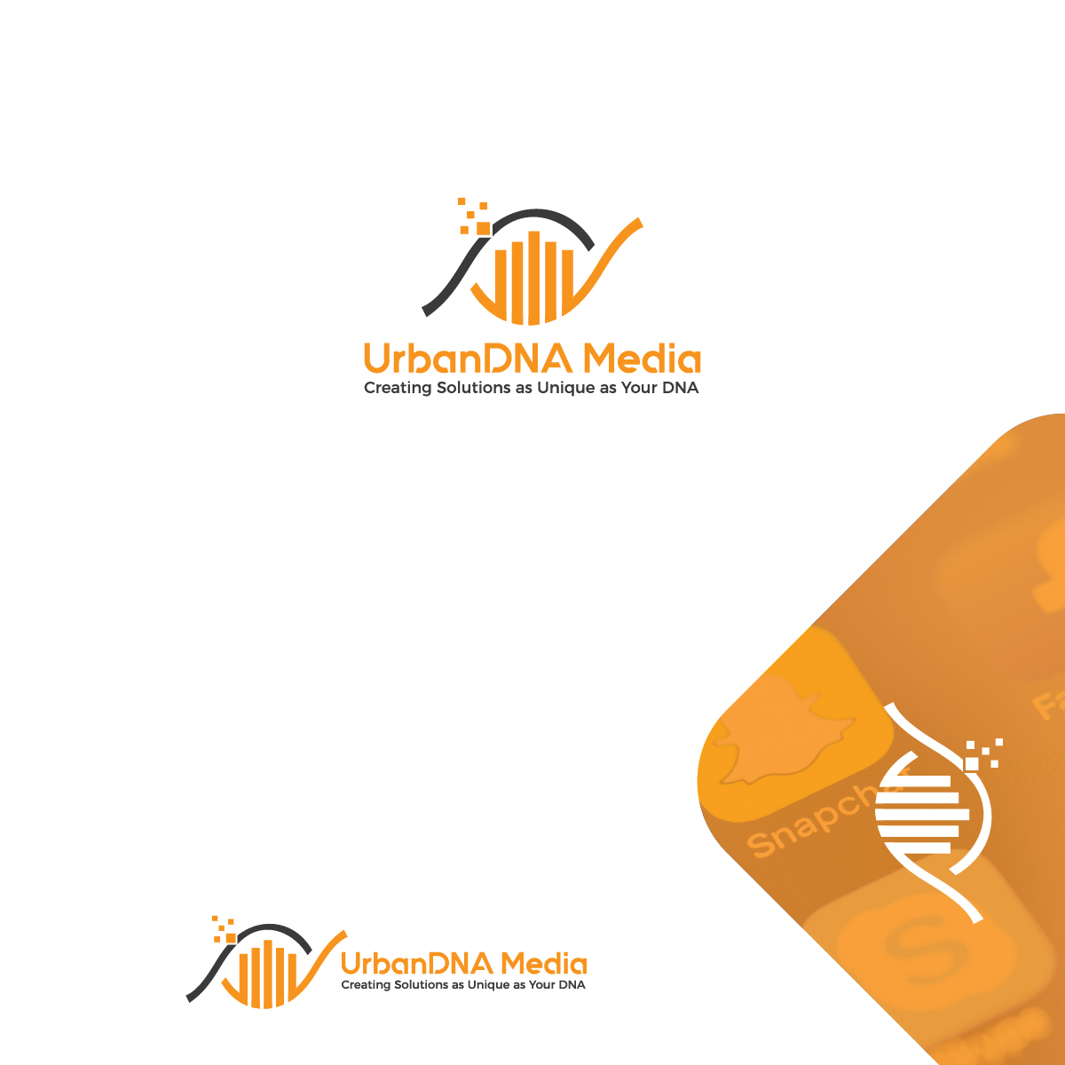 Logo Design by Kreative_Finger for UrbanDNA Media | Design #21993576