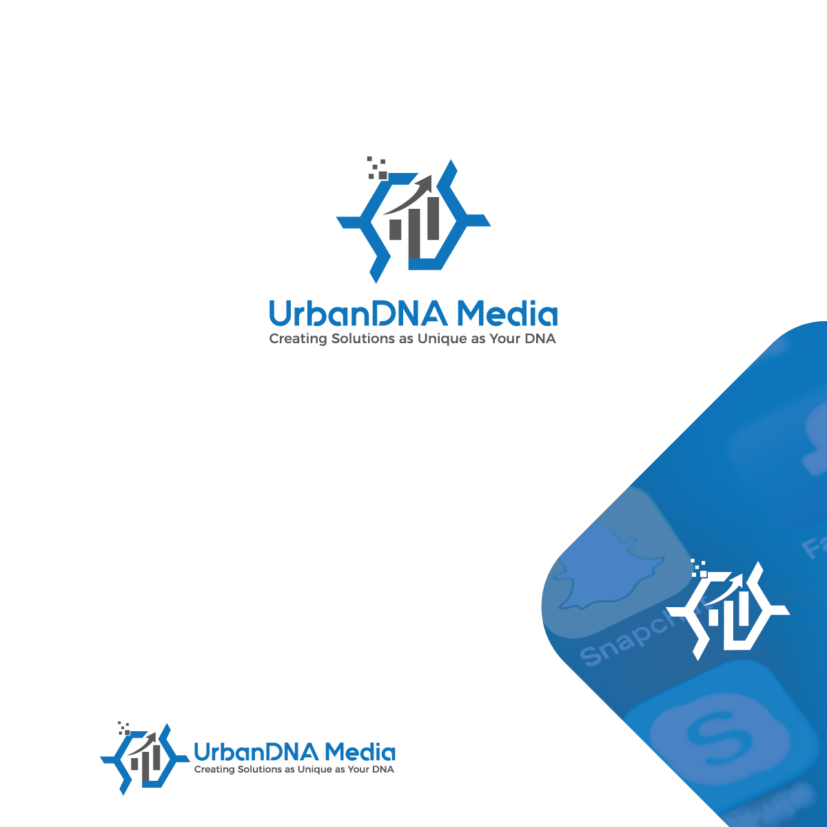 Logo Design by Kreative_Finger for UrbanDNA Media | Design #21993577