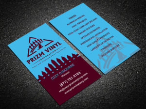 Business Card Design by Hardcore Design for Prizm Vinyl Corporation | Design #21994859