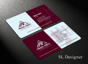 Visitenkarten-Design von SL Designer für Prizm Vinyl Corporation | Design: #21994322