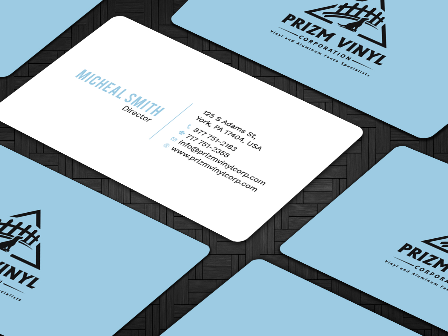 Visitenkarten-Design von Tripti Ranjan Gain für Prizm Vinyl Corporation | Design #21996147