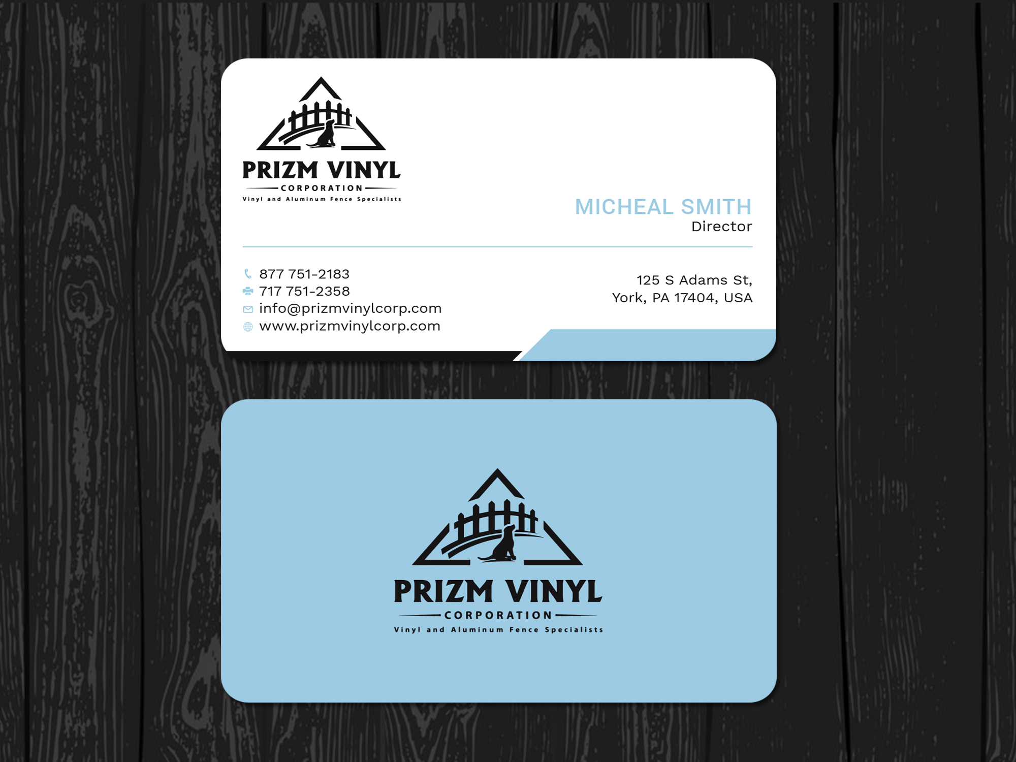 Business Card Design by Tripti Ranjan Gain for Prizm Vinyl Corporation | Design #21996151