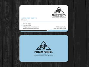Visitenkarten-Design von Tripti Ranjan Gain für Prizm Vinyl Corporation | Design: #21996154
