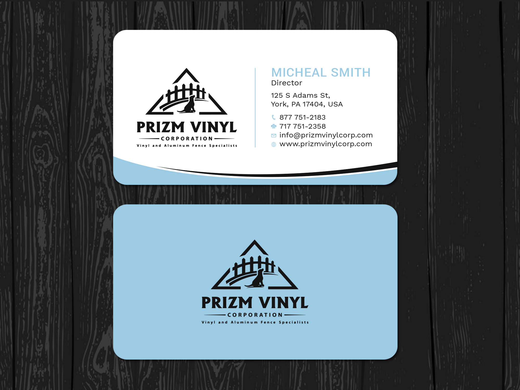 Business Card Design by Tripti Ranjan Gain for Prizm Vinyl Corporation | Design #21996156