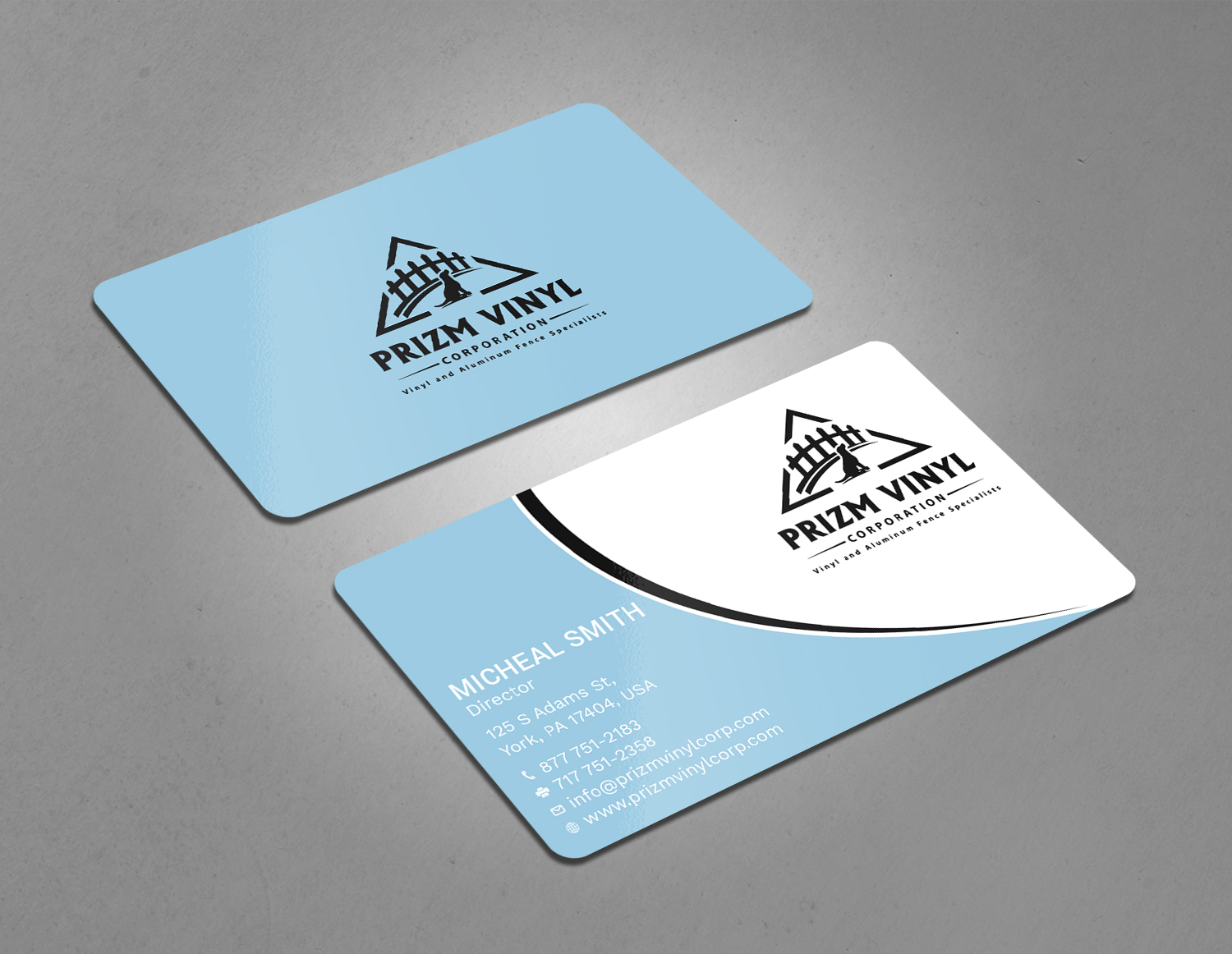 Business Card Design by Tripti Ranjan Gain for Prizm Vinyl Corporation | Design #21996165