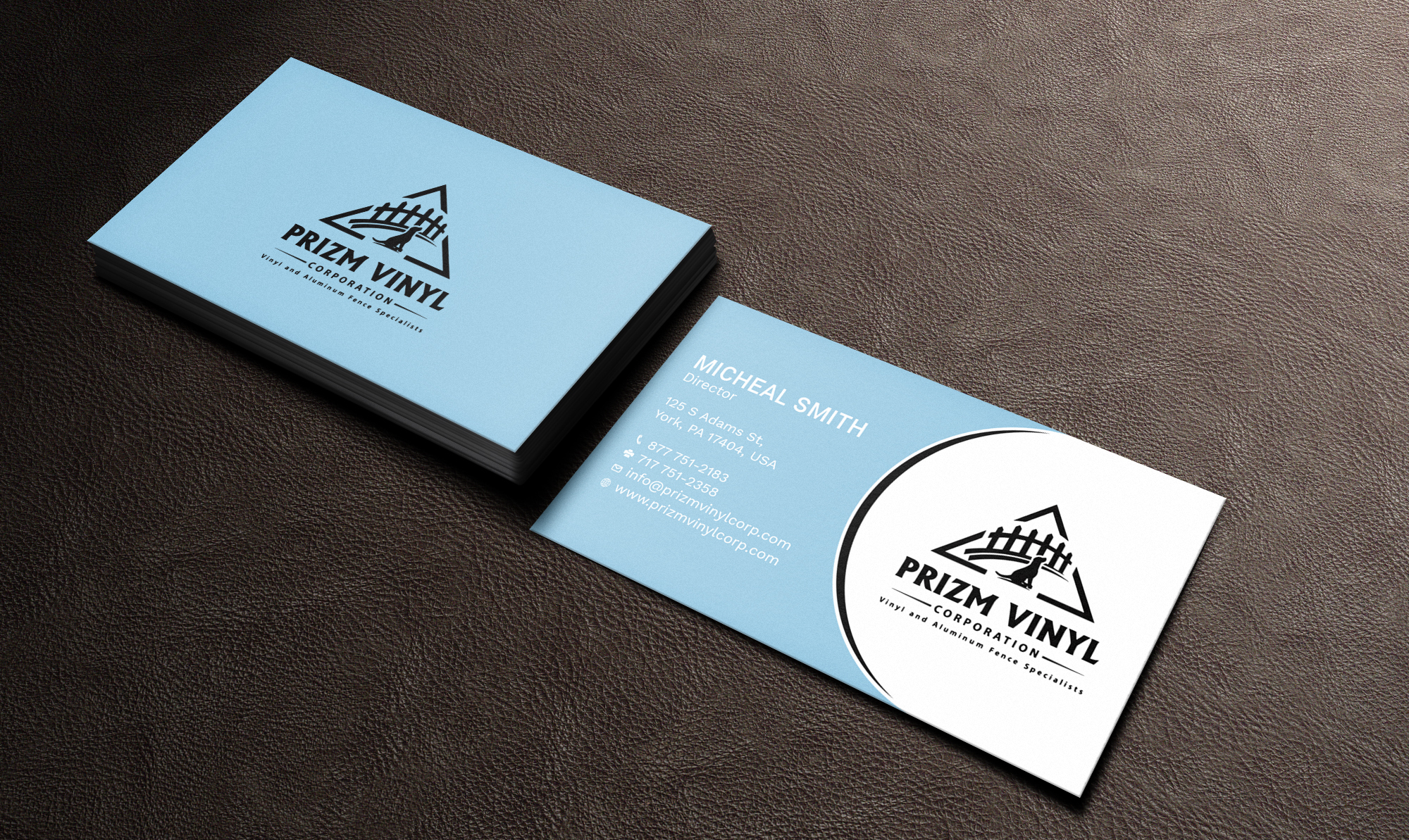 Business Card Design by Tripti Ranjan Gain for Prizm Vinyl Corporation | Design #21996172