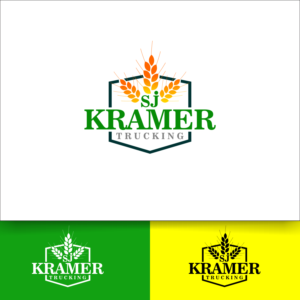 SJ Kramer Trucking | Logo Design by Arham Hidayat