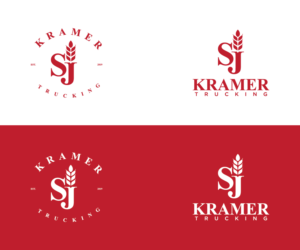 SJ Kramer Trucking | Logo Design by larismanis