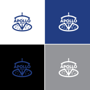 Apollo Pizza - [incorporate the words into a pizza slice and pie somehow. Also add "Serving Since 1984" along the bottom on the left side of the circle and "Derby, Conn." on the right side. This is a re-branding of my father's 35 year-old pizza place. We are modernizing!] | Logo Design by Graphic Bricks