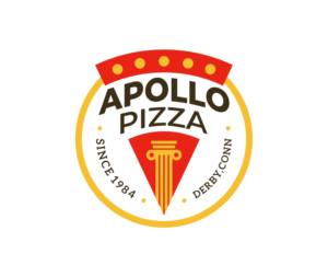Apollo Pizza - [incorporate the words into a pizza slice and pie somehow. Also add "Serving Since 1984" along the bottom on the left side of the circle and "Derby, Conn." on the right side. This is a re-branding of my father's 35 year-old pizza place. We are modernizing!] | Logo Design by DyzDesign