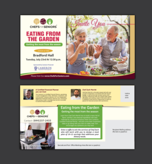Financial management business is partnering with chef for a cooking demo and financial workshop j... | Diseño de Postal por meet007