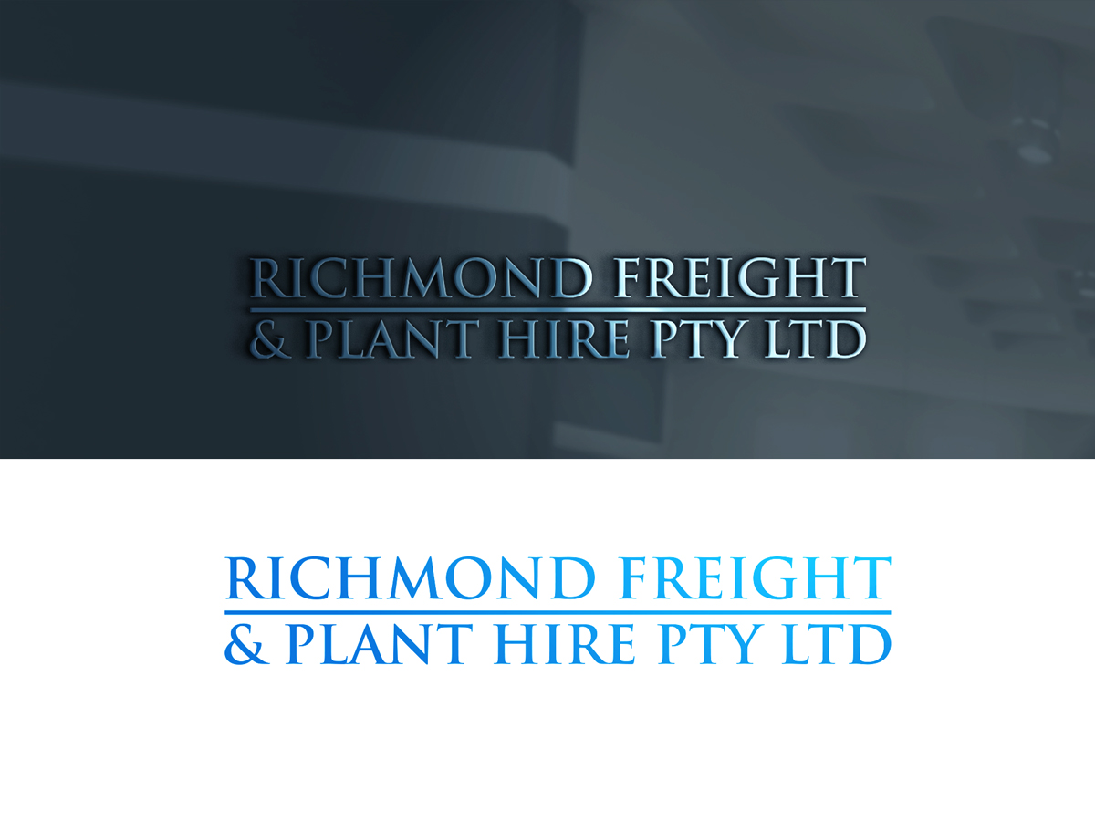 Logo Design by pentool001 for Richmond Freight & Plant Hire Pty Ltd  | Design #22009470