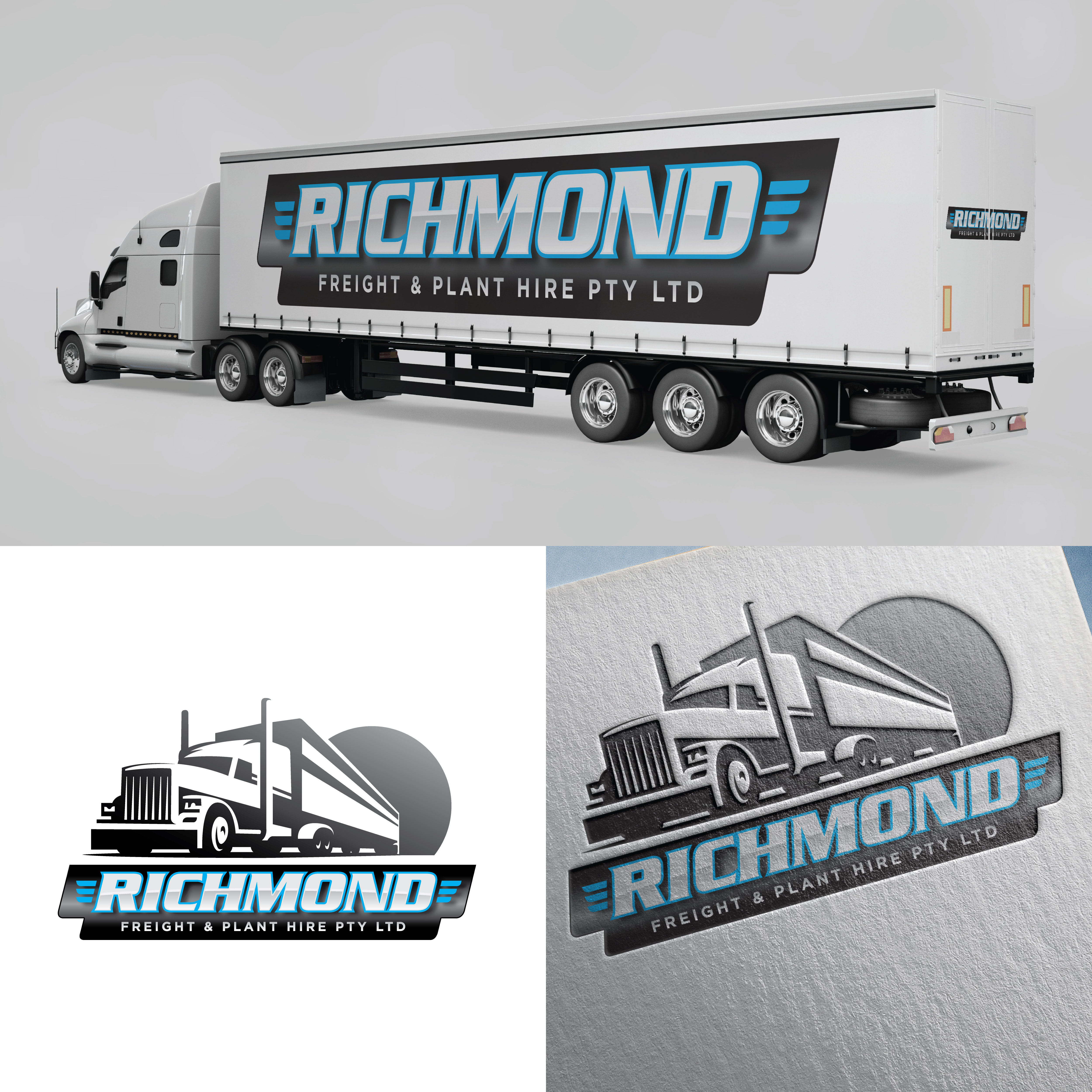 Logo Design by Christopher.Min for Richmond Freight & Plant Hire Pty Ltd  | Design #22077026