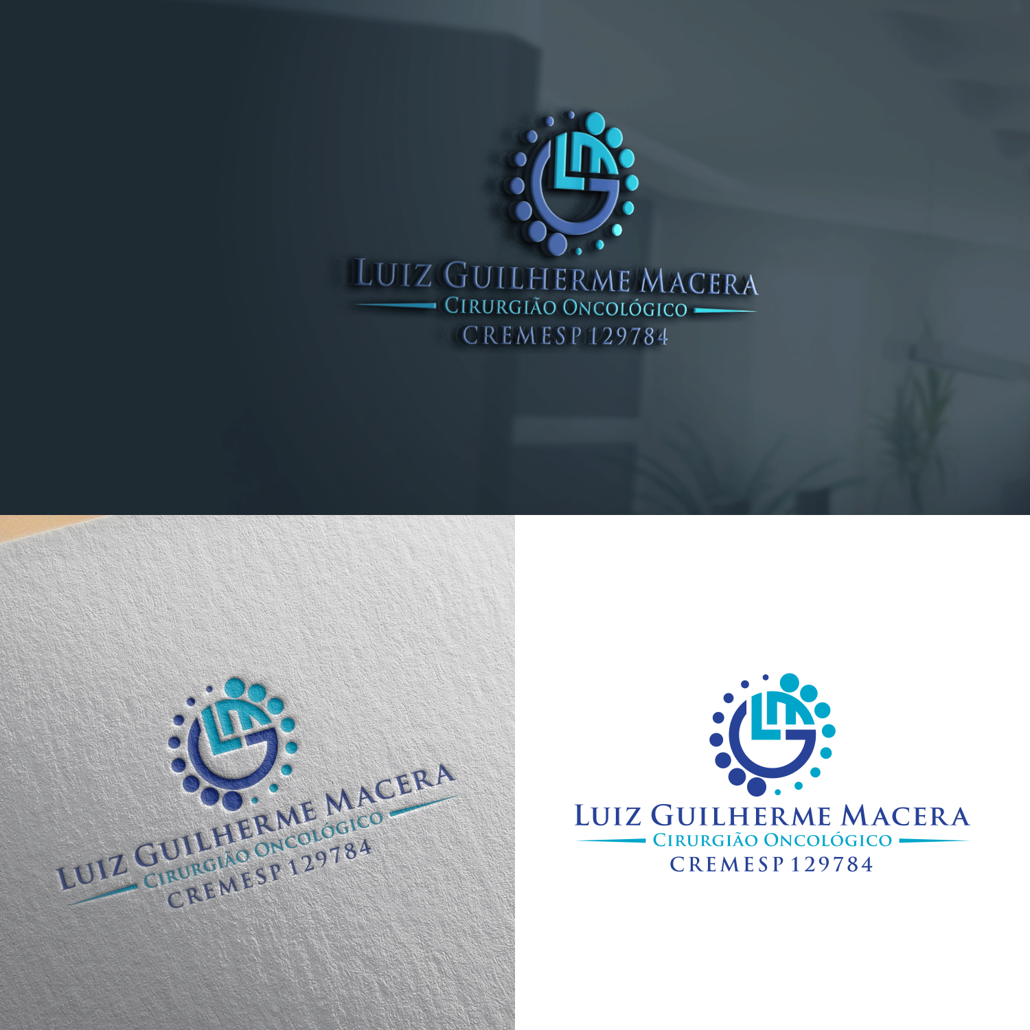 Logo Design by suthita 2 for LGM Oncologia  | Design #21998353
