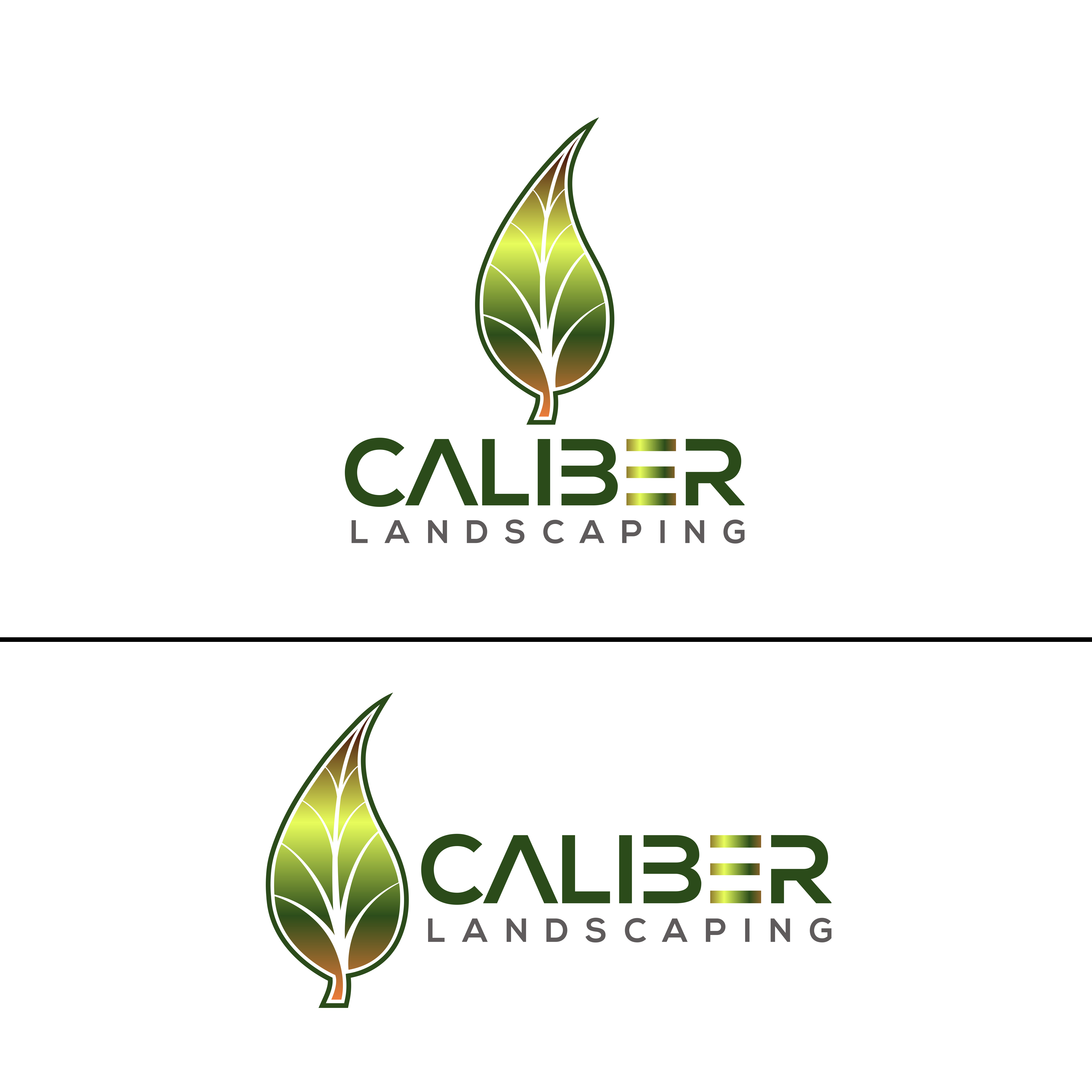 Logo Design by Mustakim for CALIBER Landscaping | Design #22016280