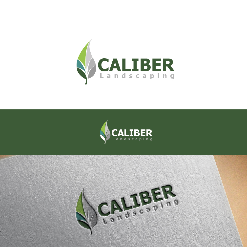 Logo-Design von CreativeFlows 2 für CALIBER Landscaping | Design #21998161