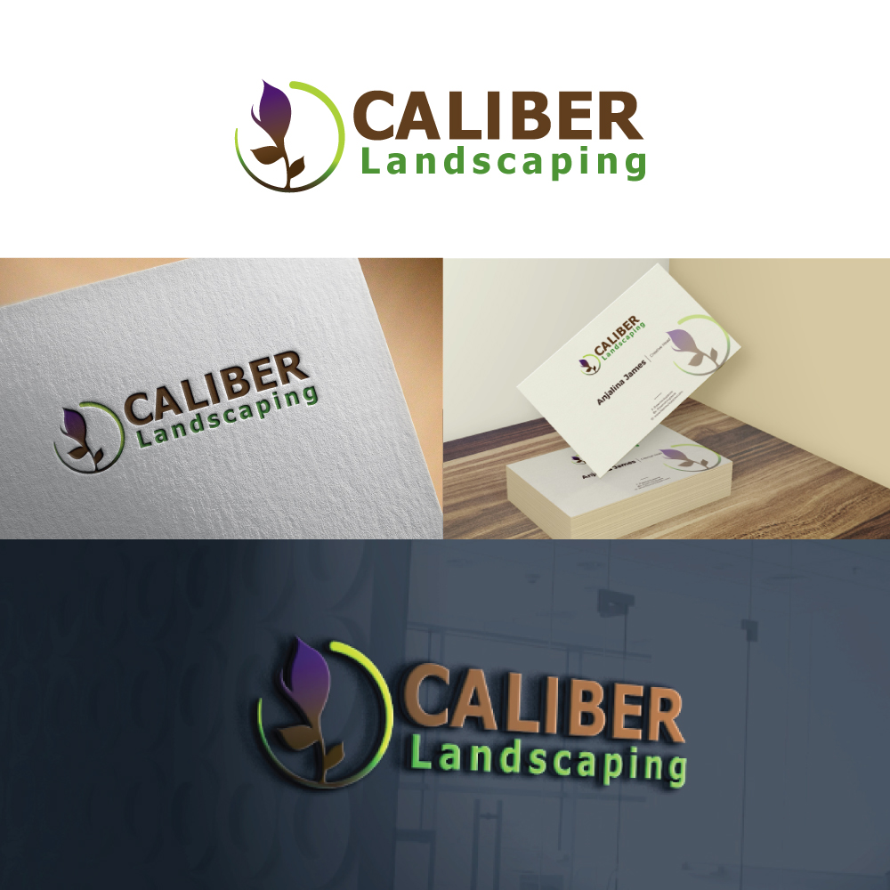 Logo Design by CreativeFlows 2 for CALIBER Landscaping | Design #22001088