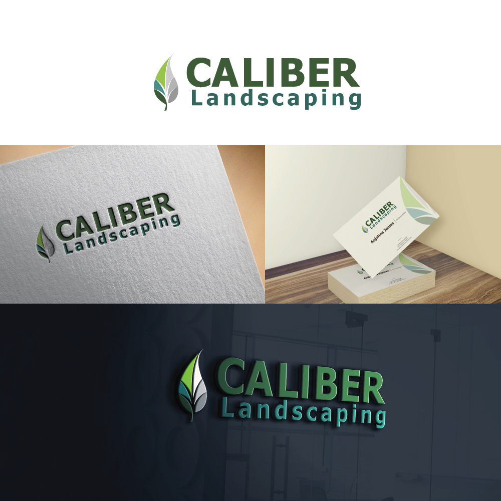 Logo-Design von CreativeFlows 2 für CALIBER Landscaping | Design #22001163