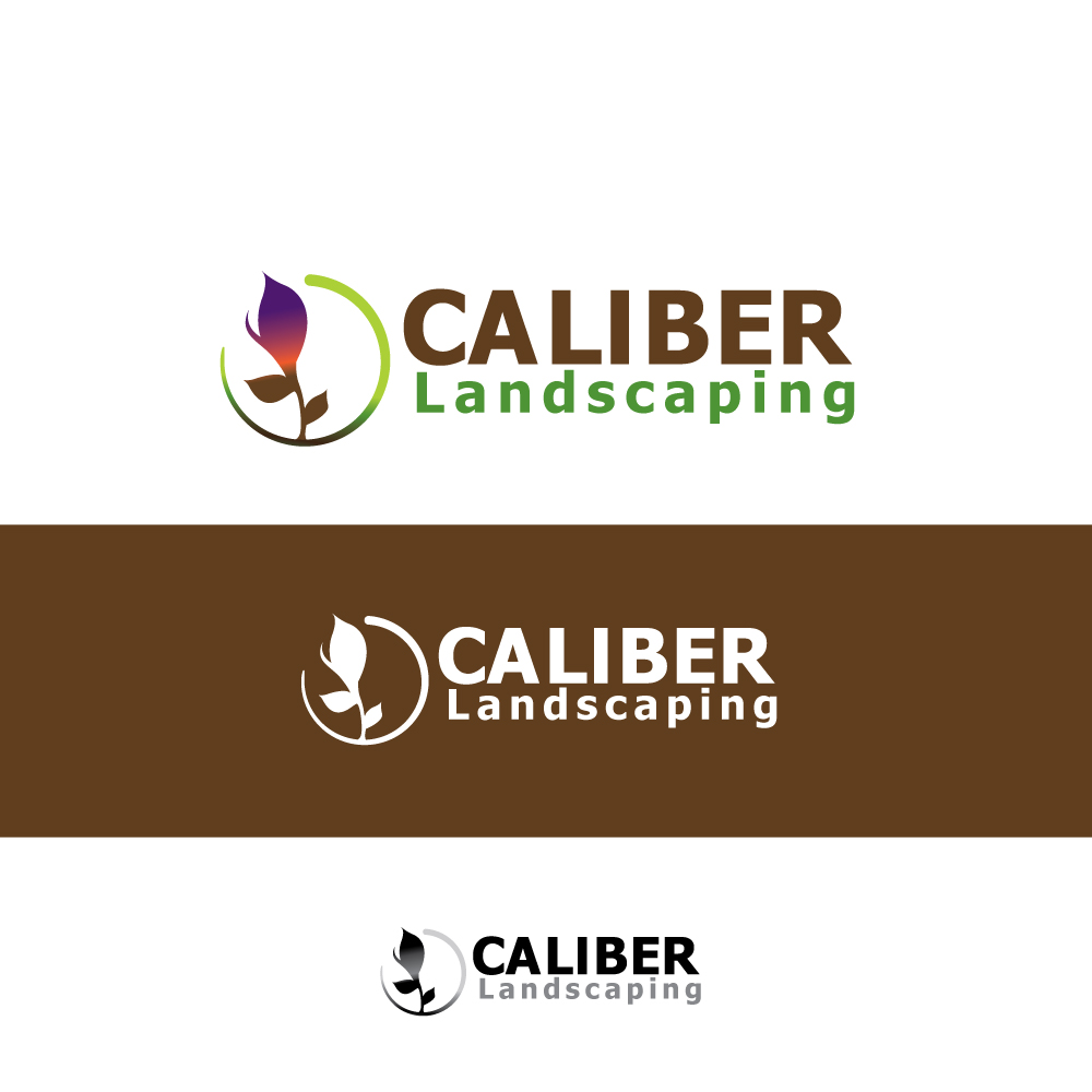 Logo Design by CreativeFlows 2 for CALIBER Landscaping | Design #22003682