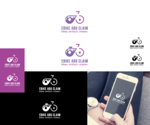 Ebike Abo         Claim: bikes. einfach. mieten. | Logo Design by cerus