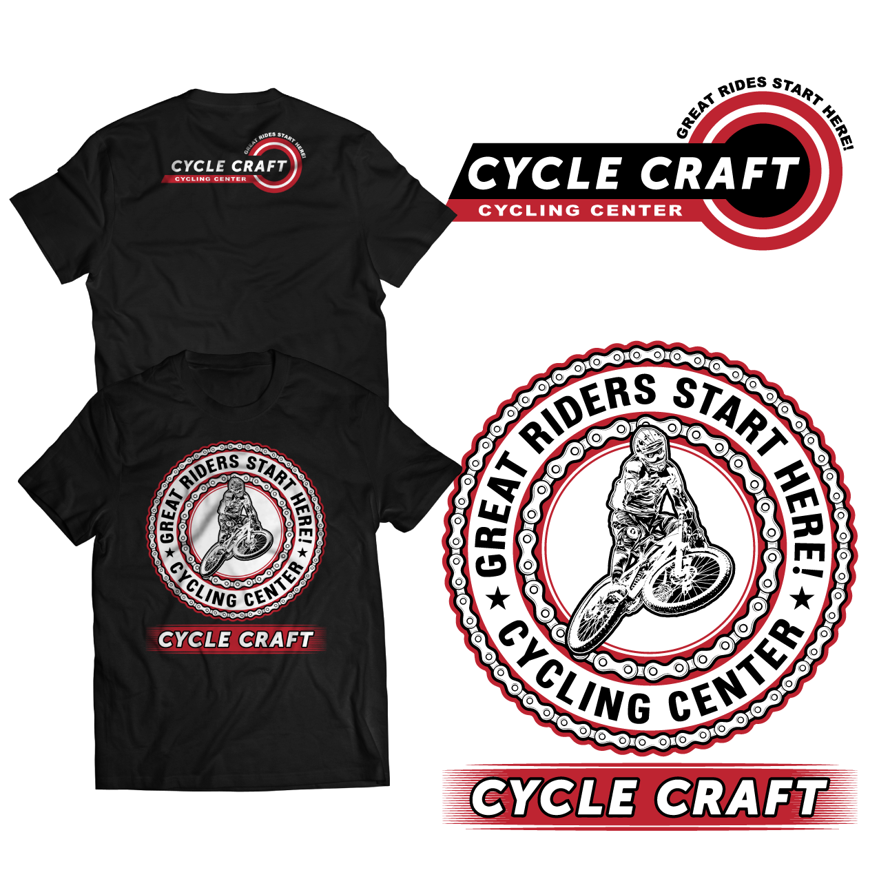 T-shirt Design by ^^ BlOODST@INS ^^ for KATZENDAG LLC DBA Cycle Craft | Design #22009962