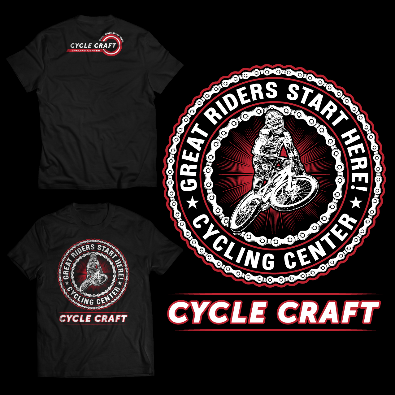 T-shirt Design by ^^ BlOODST@INS ^^ for KATZENDAG LLC DBA Cycle Craft | Design #22010000