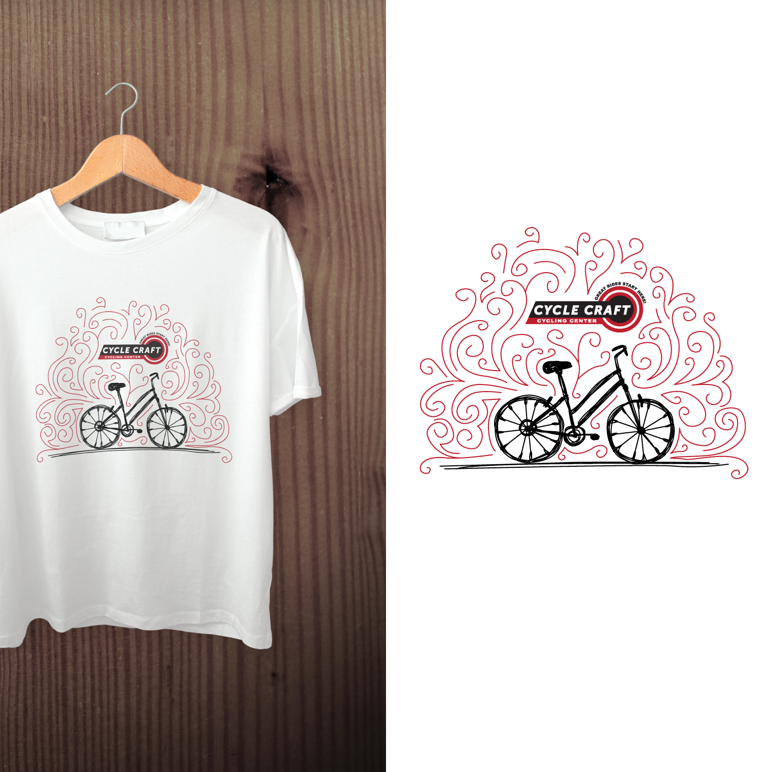 T-shirt Design by Maystro for KATZENDAG LLC DBA Cycle Craft | Design #22002848