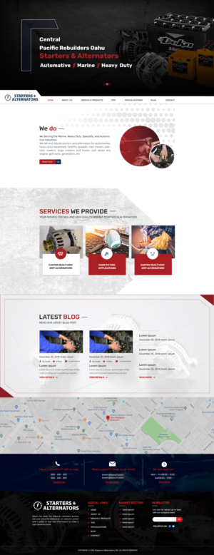Starter & Alternator business needs a website | Diseño Web por SAI DESIGNS