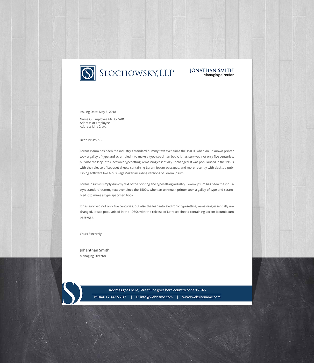 Letterhead Design by Creations Box 2015 for this project | Design #22020018