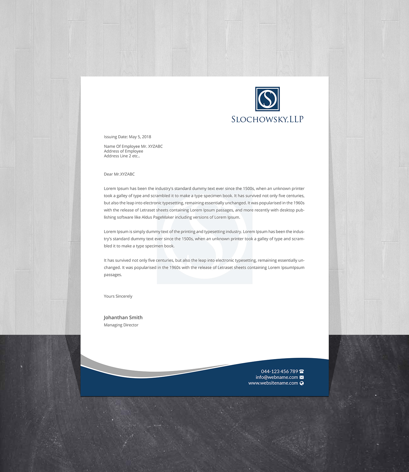 Letterhead Design by Creations Box 2015 for this project | Design #22020423